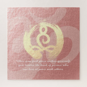 Puzzle Méditation de l'instructeur de yoga Pose Zen Om Ci