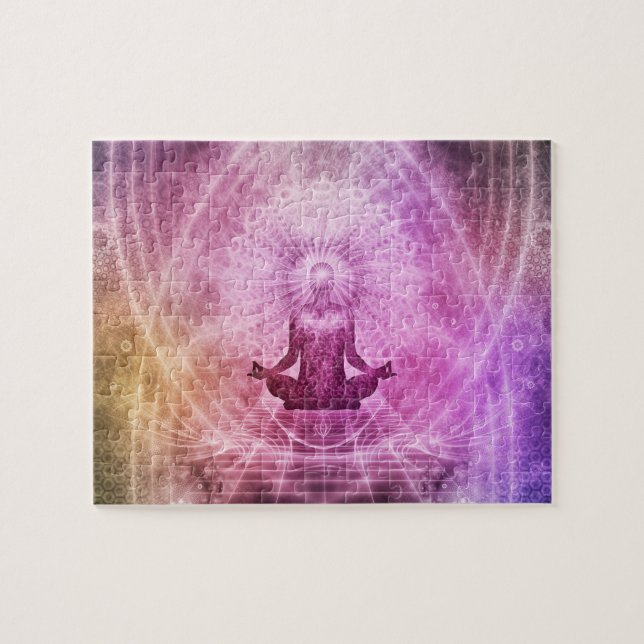Puzzle Méditation du Yoga spirituel Zen coloré (Horizontal)