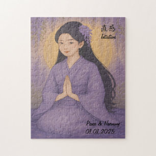 Puzzle Méditation Zen personnalisée Minutieuse Japon illu