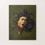 Puzzle Medusa tête Caravaggio peinture art mythologie can<br><div class="desc">Medusa tête Caravaggio peinture art mythologie toile domaine public médiéval</div>