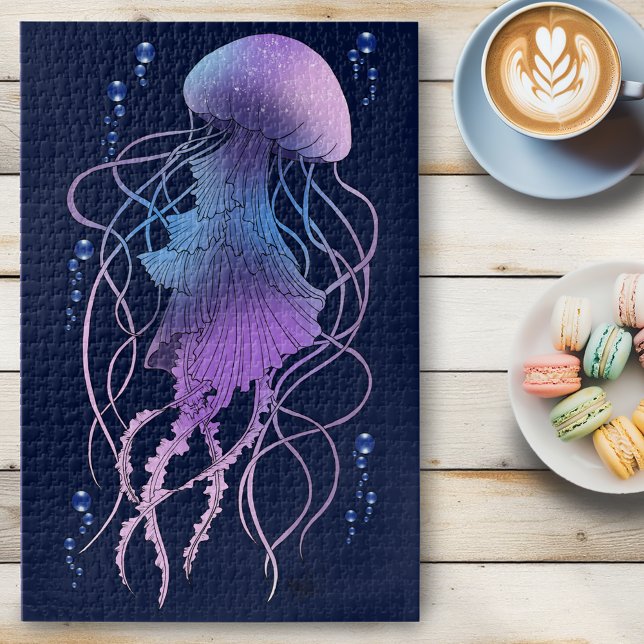 Puzzle Méduse Éthérée Violet Bleu (Créateur téléchargé)