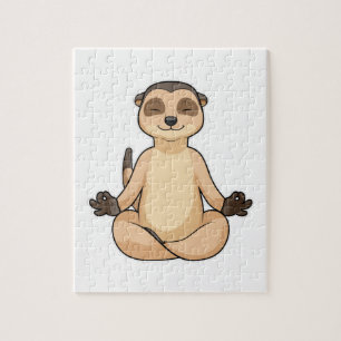 Puzzle Meerkat à la méditation de Yoga