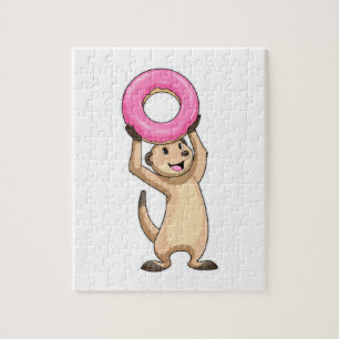 Puzzle Meerkat avec Donut