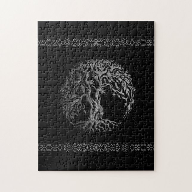 Puzzle Mehndi Tree of Life (Vertical)
