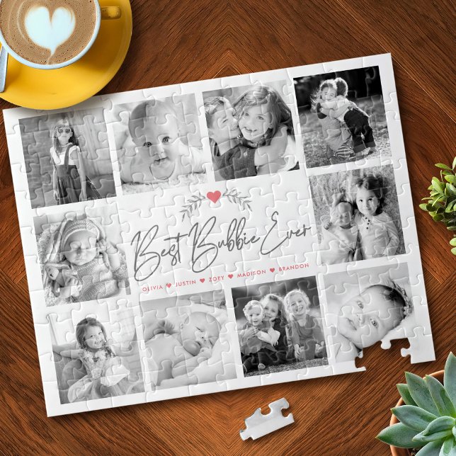 Puzzle Meilleur Bubbie Ever Script 10 Collage de Photos M (Créateur téléchargé)