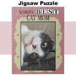 Puzzle Meilleur chat maman ajouter photo rose vert<br><div class="desc">Célébrez la maman de chat pur-fect dans votre vie avec ce charmant puzzle! Ce cadeau réfléchi est idéal pour n'importe quel amoureux des animaux, avec un design personnalisé adorable qui met en valeur son amour pour son ami félin. Qu'elle se souvienne de son moment de chatte préféré ou qu'elle profite...</div>