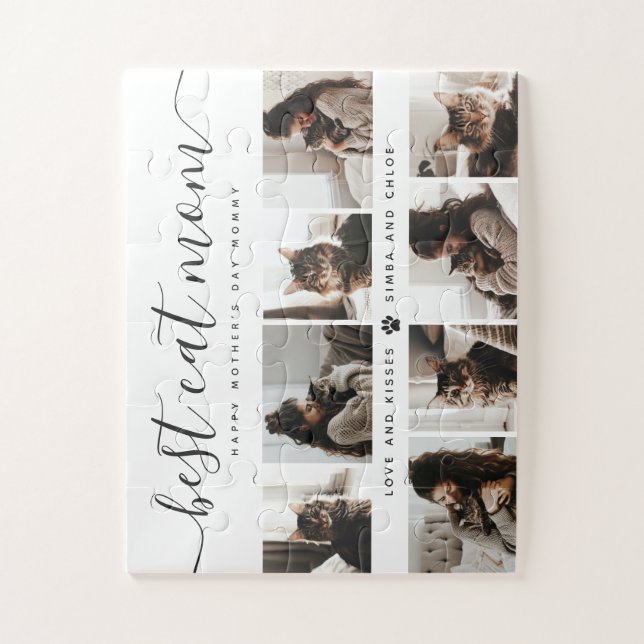 Puzzle Meilleur Chat Maman : Custom Mother's Day Photo de (Vertical)