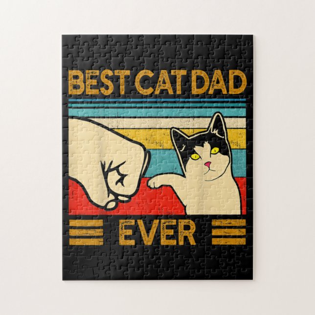 Puzzle Meilleur Chat Papa Jamais Drôle Chat Papa (Vertical)