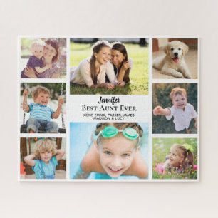 Puzzle Meilleur Collage photo de tante Ever Personnalisé