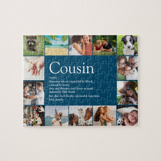 Puzzle Meilleur cousin jamais Définition 14 Collage photo (Horizontal)