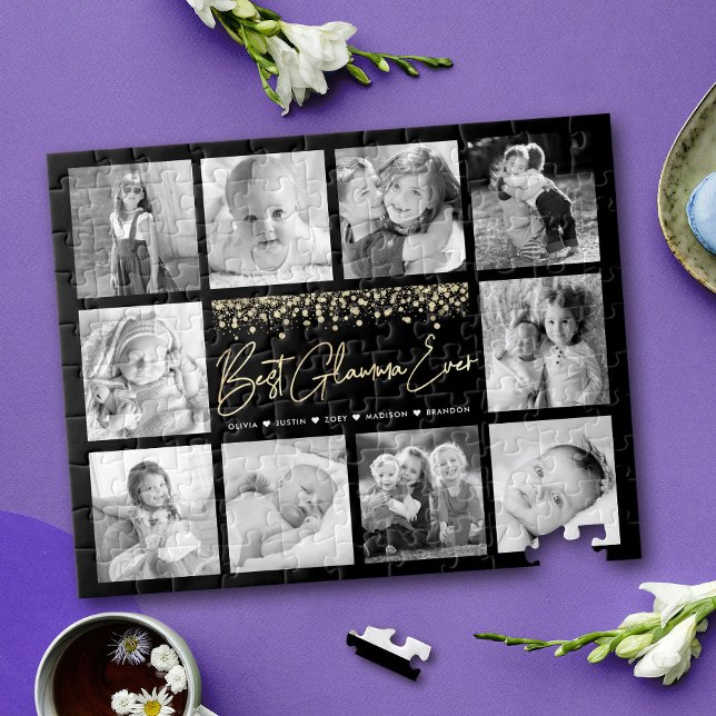 Puzzle Meilleur Glamma Ever 10 Photo Collage Parties scin (Créateur téléchargé)