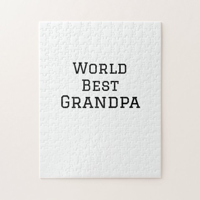 Puzzle Meilleur grand-père ajouter nom texte sport texte  (Vertical)