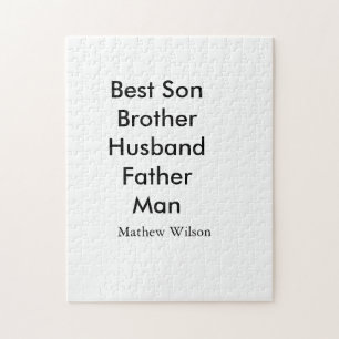 Puzzle Meilleur homme fils mari papa citations ajouter no