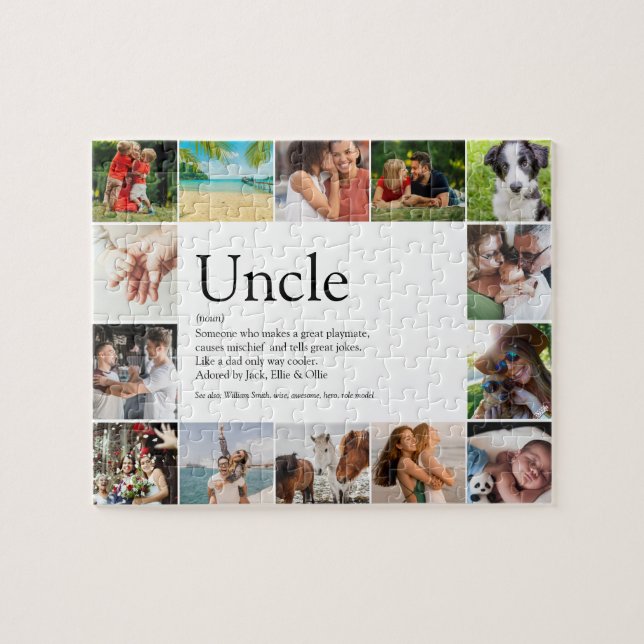 Puzzle Meilleur Oncle, Définition de Tonton 14 Photo (Horizontal)