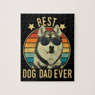 Puzzle Meilleur papa chien Cadeau pour papa husky sibér