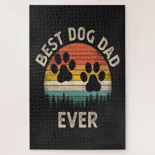 Puzzle Meilleur Papa Chien Vintage Ever