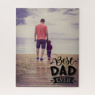 Puzzle Meilleur Papa du Monde Photo personnalisée