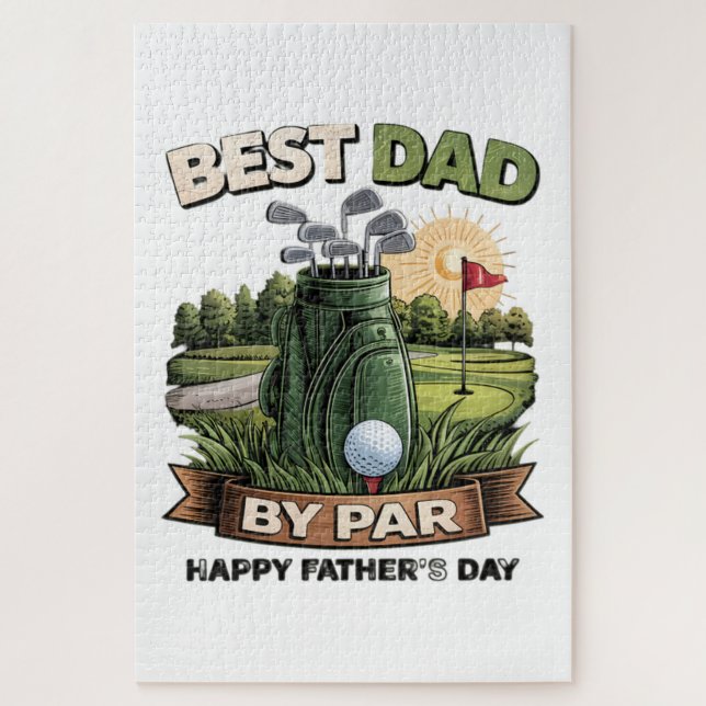 Puzzle Meilleur Papa Par Golf Papa Drôle (Vertical)