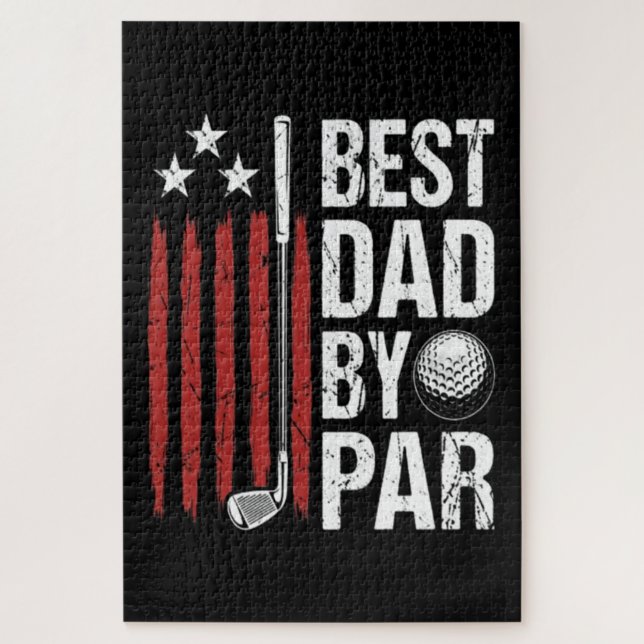 Puzzle Meilleur Papa Par Humour Golf (Vertical)