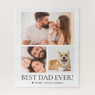Puzzle Meilleur Papa Personnalisé Photos Fête des Pères C