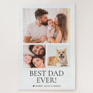 Puzzle Meilleur Papa Personnalisé Photos Fête des Pères C