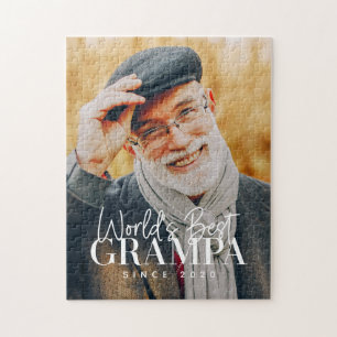 Puzzle Meilleur Papi du Monde Depuis 20XX Photo Moderne C