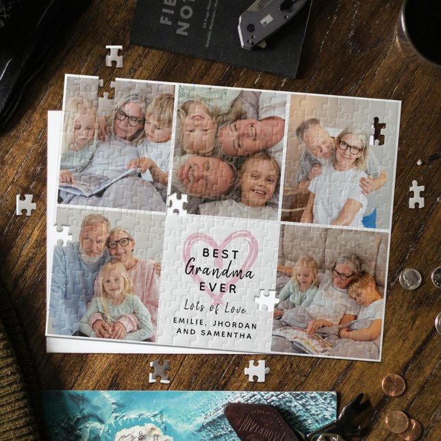 Puzzle Meilleure Grand-mère Collage de Photos d'Amour des (Créateur téléchargé)