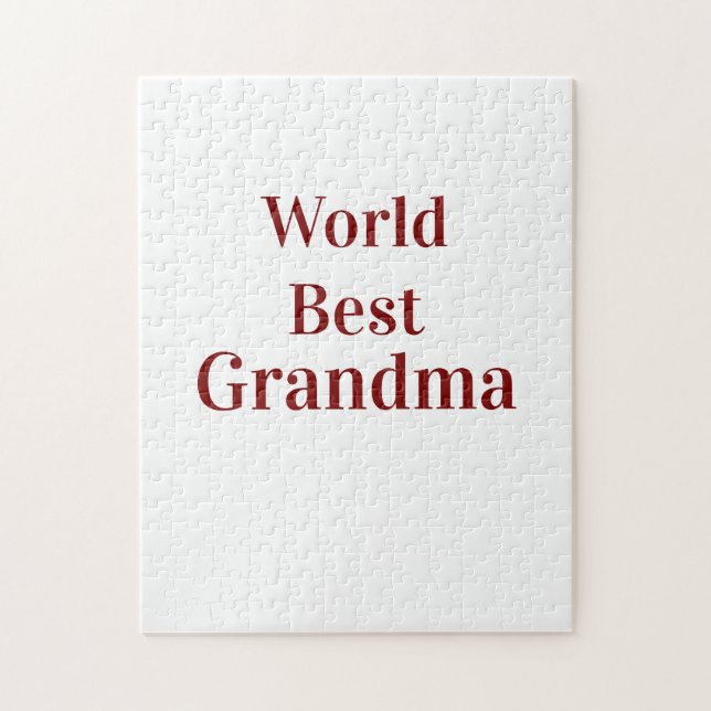 Puzzle Meilleure grand-mère du monde grands-parents grand (Vertical)