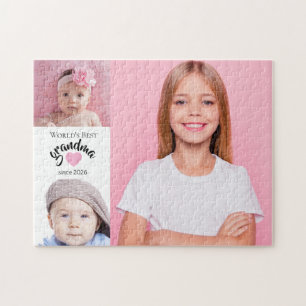 Puzzle Meilleure Grand-Mère du Monde Photo Collage