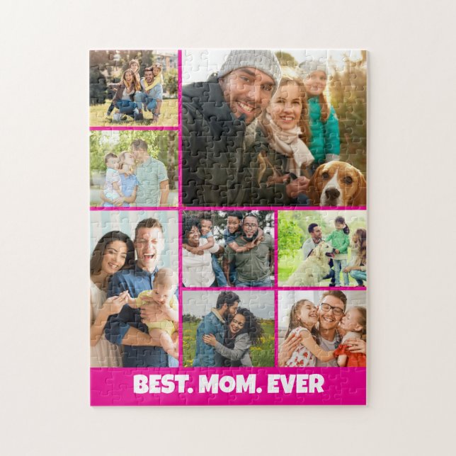 Puzzle Meilleure Maman du Monde – Modèle de cadre pour co (Vertical)