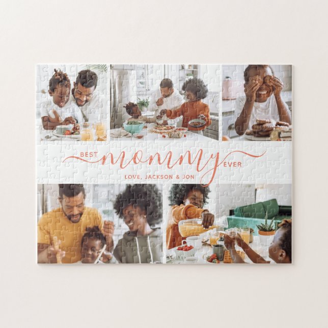 Puzzle Meilleure Maman Ever Collage de Photos Cadeau de l (Horizontal)