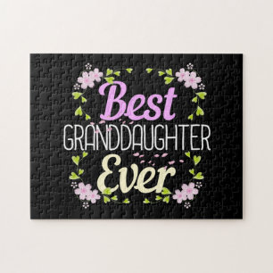 Puzzle Meilleure petite fille jamais - Floral