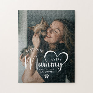 Puzzle Meilleure photo cadeau de maman de chien du monde 