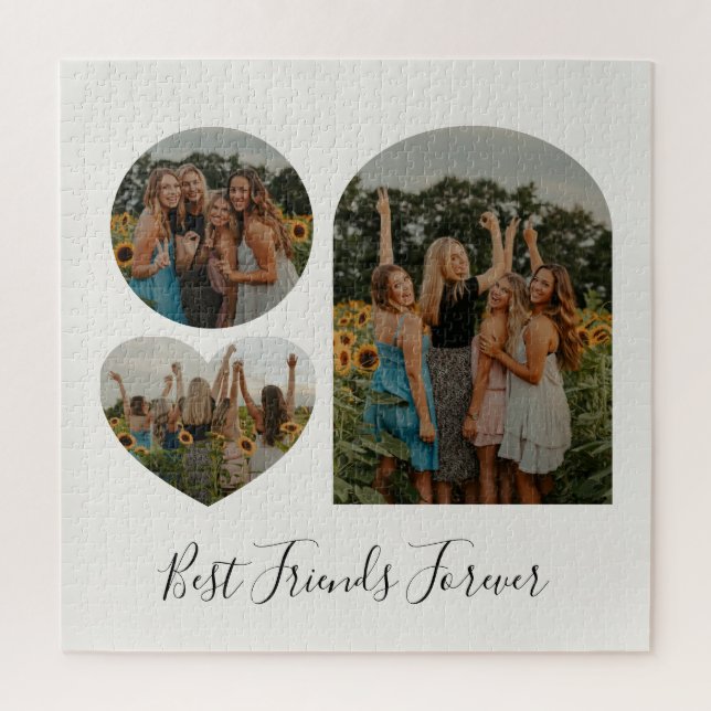 Puzzle Meilleures Amies Pour Toujours MAP Forme de Photo  (Vertical)