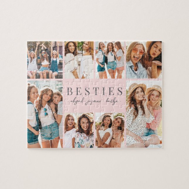 Puzzle Meilleures Amies Rose Photo BFF (Horizontal)
