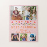 Puzzle Meilleures fleurs de grand-mère Floral Photo de fa<br><div class="desc">Meilleures Fleurs Grandma Floral Family 5 Photos Puzzle. Fleurs dessinées à la main et 5 photos de famille. Créez votre propre cadeau personnalisé pour une grand-mère pour la fête des mères,  l'anniversaire ou Noël.</div>