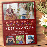 Puzzle Meilleures fleurs de grand-mère Floral Photo de fa<br><div class="desc">Meilleures Fleurs Grandma Floral Family 5 Photos Puzzle. Fleurs dessinées à la main et 5 photos de famille. Créez votre propre cadeau personnalisé pour une grand-mère pour la fête des mères,  l'anniversaire ou Noël.</div>