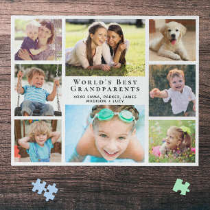 Puzzle Meilleurs grands-parents du monde 8 Photo Collage