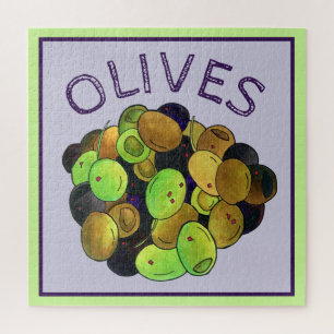 Puzzle Mélange d'olives méditerranéennes Cuisine grecque