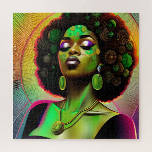 Puzzle Melanin de la reine noire Sista beautif afro-améri