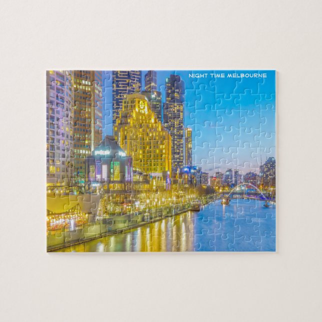 Puzzle Melbourne Australie la nuit (Horizontal)