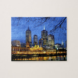 Puzzle Melbourne, Australie. Une vue nocturne sur