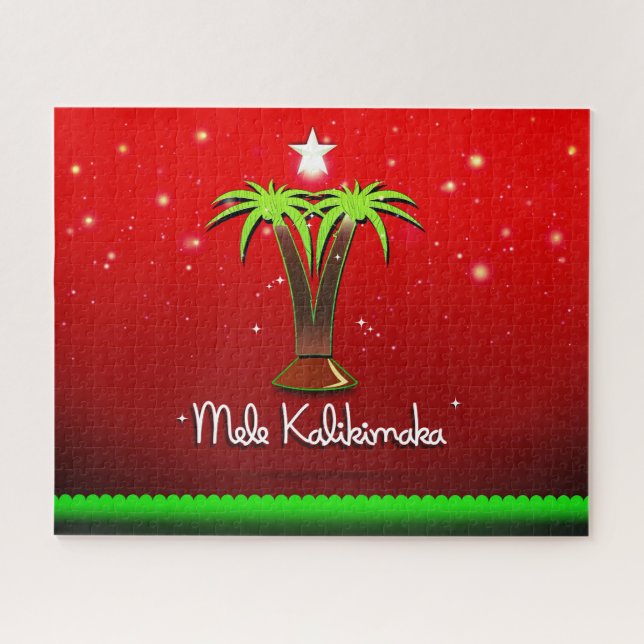 Puzzle Mele Kalikimaka Palm Tree pour Noël (Horizontal)