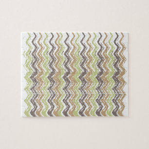 Puzzle Melon Brandy Scribble ZigZag Motif