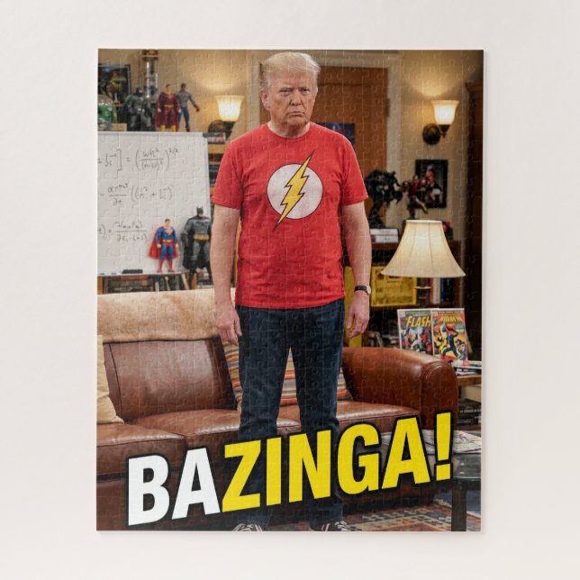 Puzzle Meme drôle de Trump Bazinga Gotcha (Vertical)