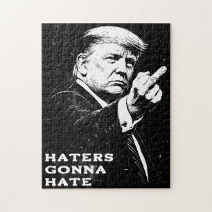 Puzzle Meme drôle du doigt d'honneur de Trump 2026
