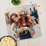 Puzzle Mémoire photo en couple de script de brosse Gold L<br><div class="desc">Cherchez et captez un souvenir spécial avec notre puzzle "Love" élégant. Notre design comprend une mise en page complète de photos pour afficher votre propre mémoire photo spéciale,  avec "Amour" affiché sur la photo dans une typographie stylisée de script de brosse en faux or tendance. Personnalisé avec vos noms.</div>