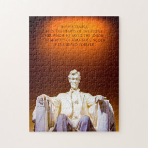 Puzzle Mémorial Lincoln Washington.