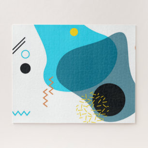 Puzzle Memphis, cool, tendance, urbain, illustration mode