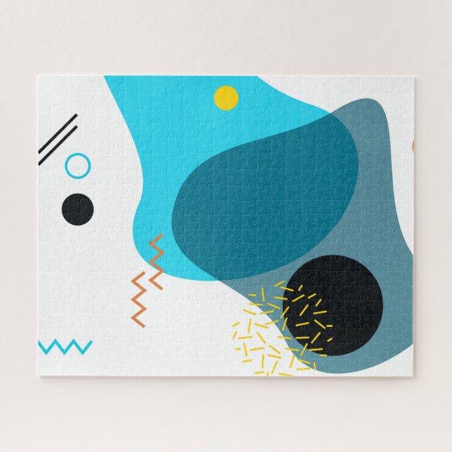 Puzzle Memphis, cool, tendance, urbain, illustration mode (Horizontal)